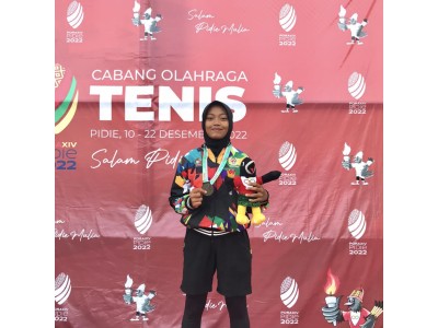 Bilqis Cantika_Juara 3 Beregu_Cabor Tenis Lapangan_PORA 2023