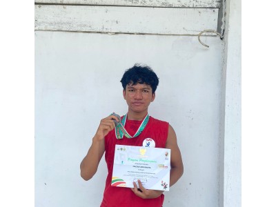 Fauzan Arkananta (Medali Perunggu) Cabor muaythai wai kru putra_PORA 2023